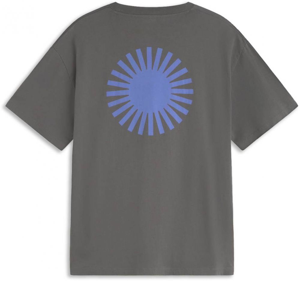 Thinking MU Tričko 'SOL'  sivá / modrofialová