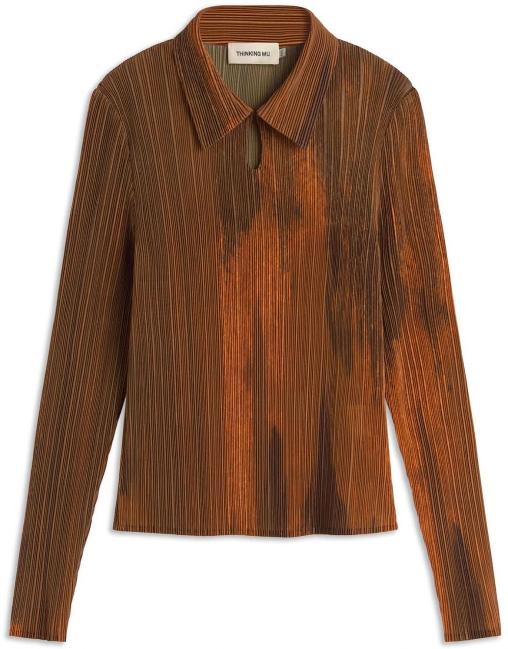 Thinking MU Blúzka 'Agostina'  hnedá / koňaková / tmavohnedá