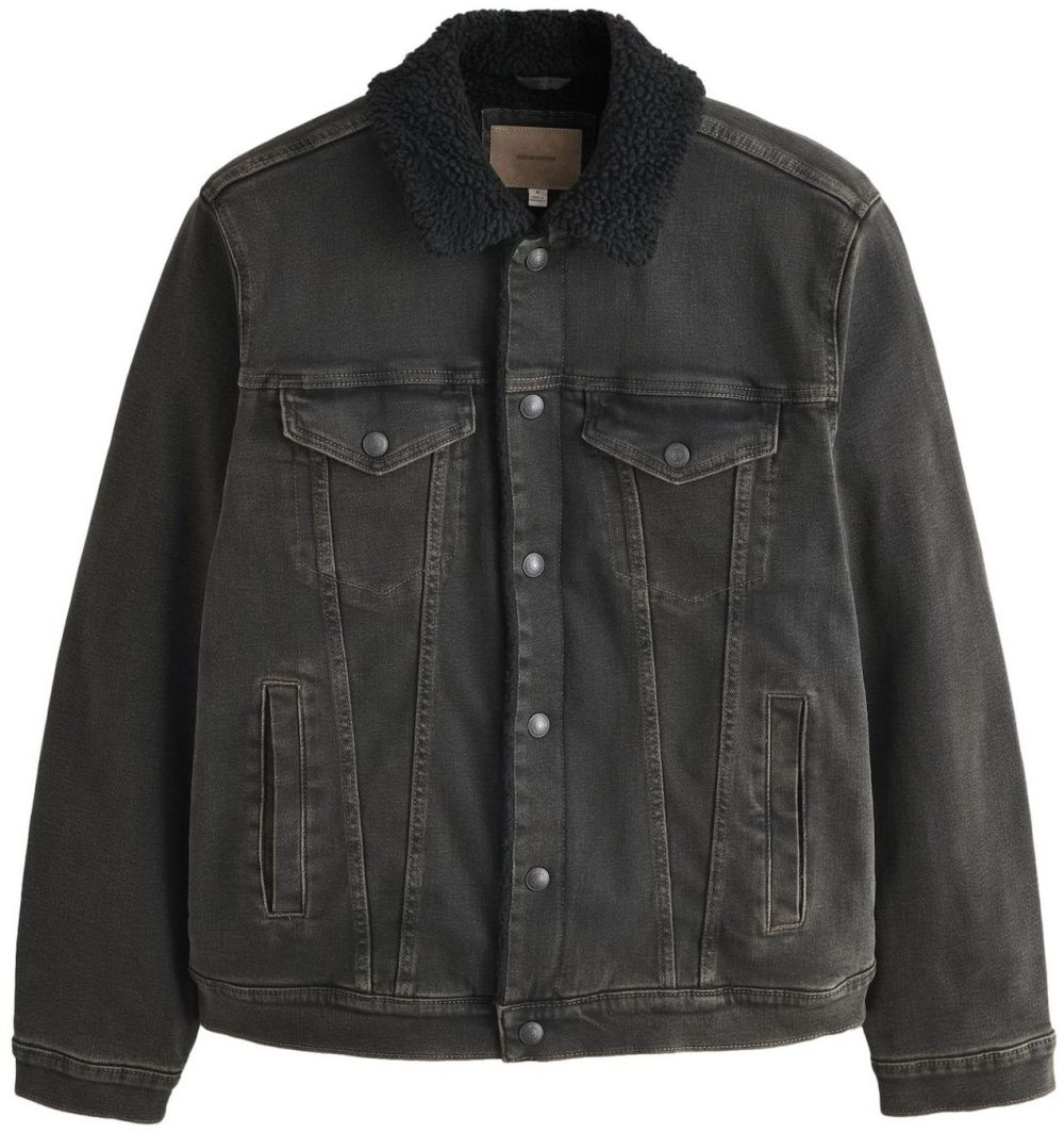 Next Prechodná bunda  čierny denim