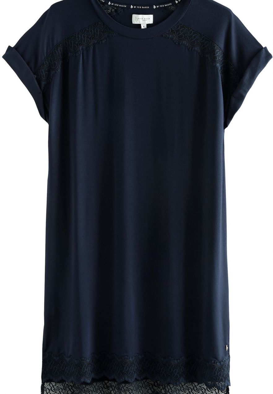 B by Ted Baker Nočná košieľka  námornícka modrá