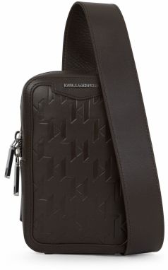 Karl Lagerfeld Taška cez rameno  tmavohnedá