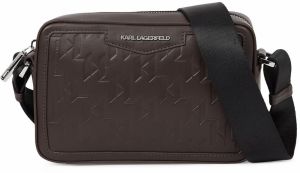 Karl Lagerfeld Taška cez rameno  tmavohnedá