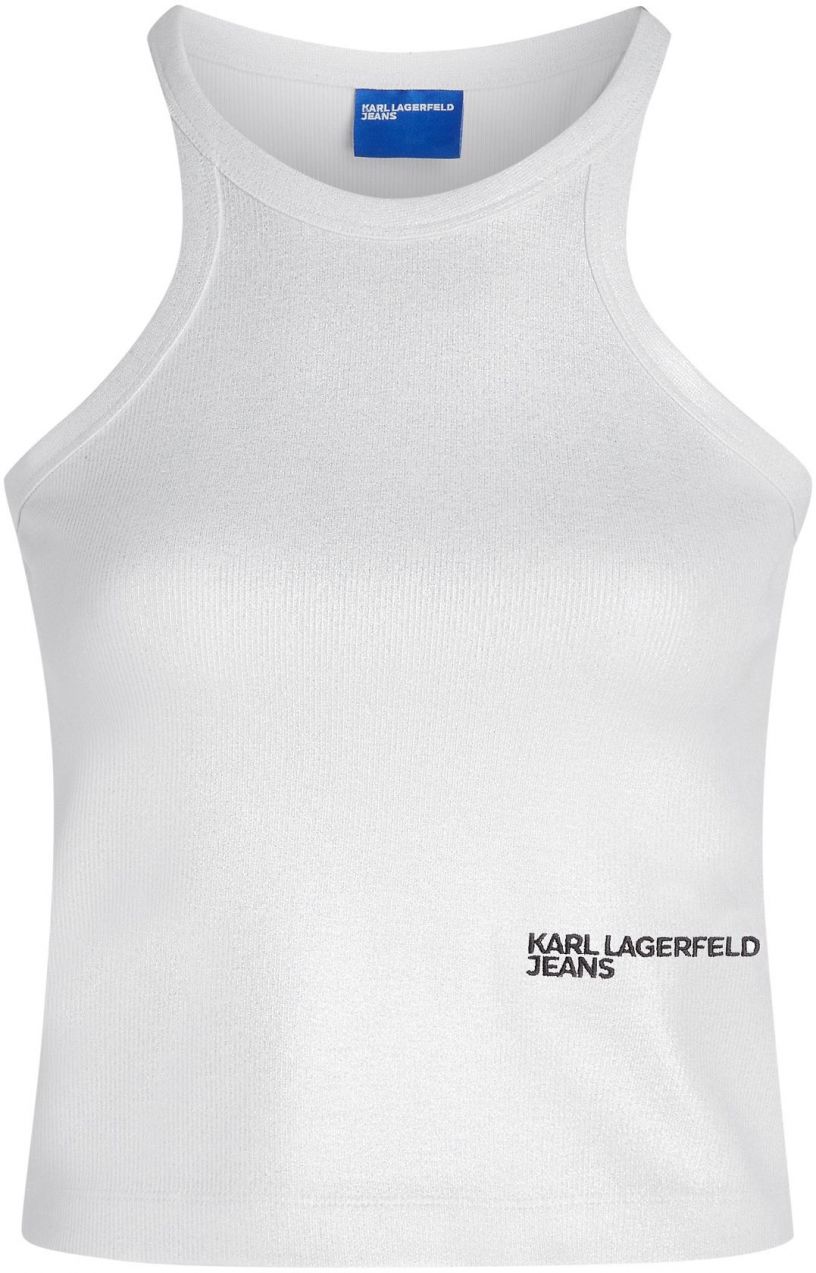 KARL LAGERFELD JEANS Top  čierna / strieborná