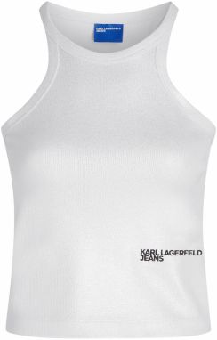 KARL LAGERFELD JEANS Top  čierna / strieborná