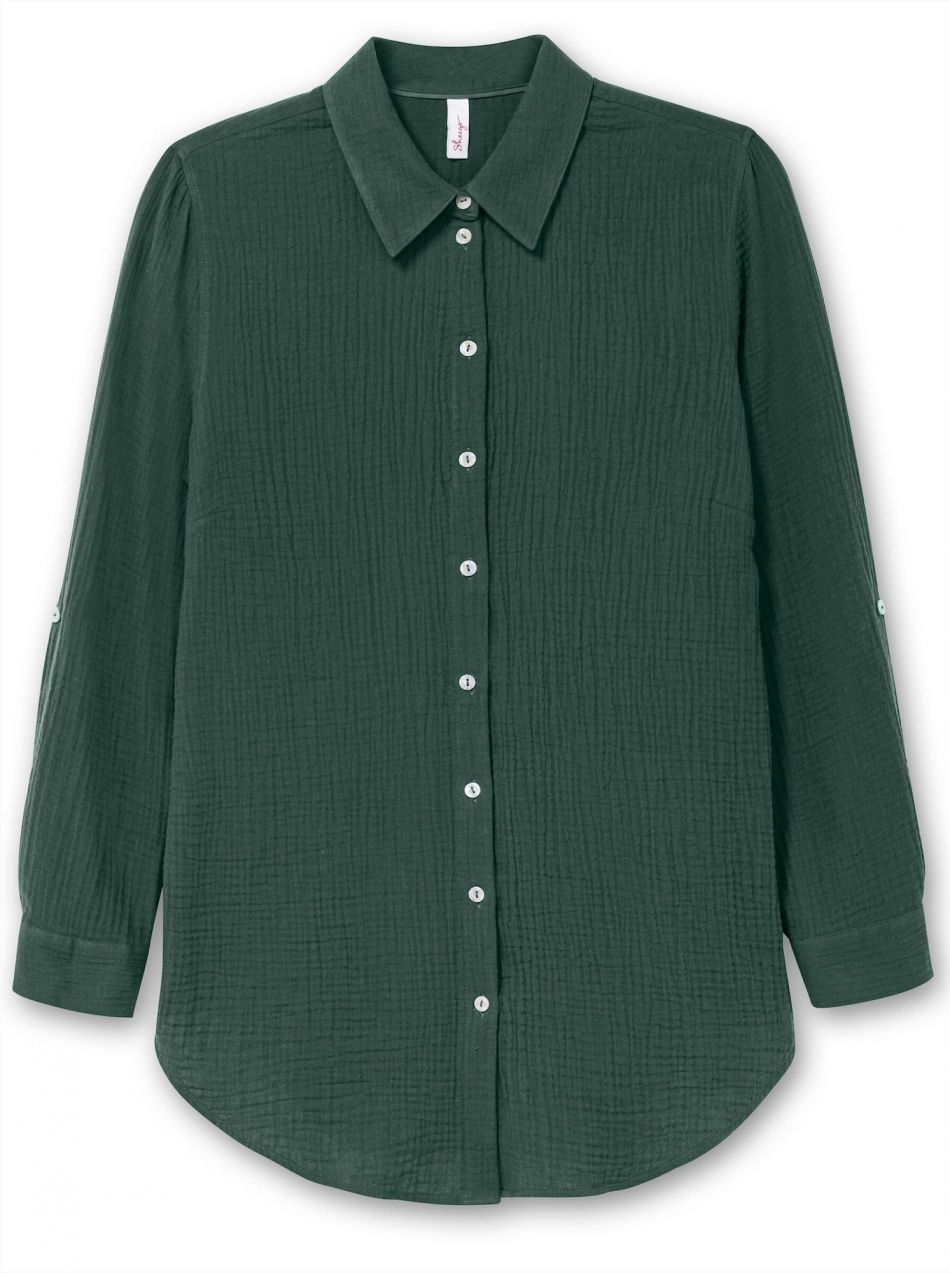 SHEEGO Blúzka  tmavozelená