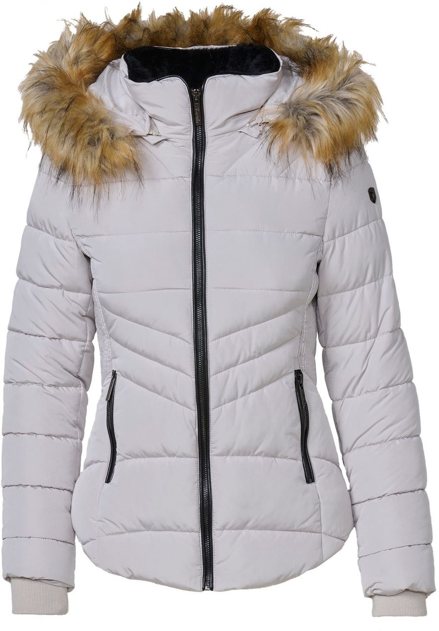 KOROSHI Zimná bunda  svetlohnedá / striebornosivá