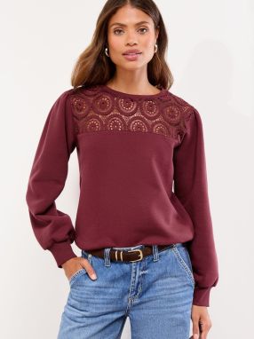 Lipsy Mikina  burgundská