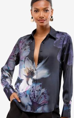 Lipsy Blúzka  modrá / fialová / biela