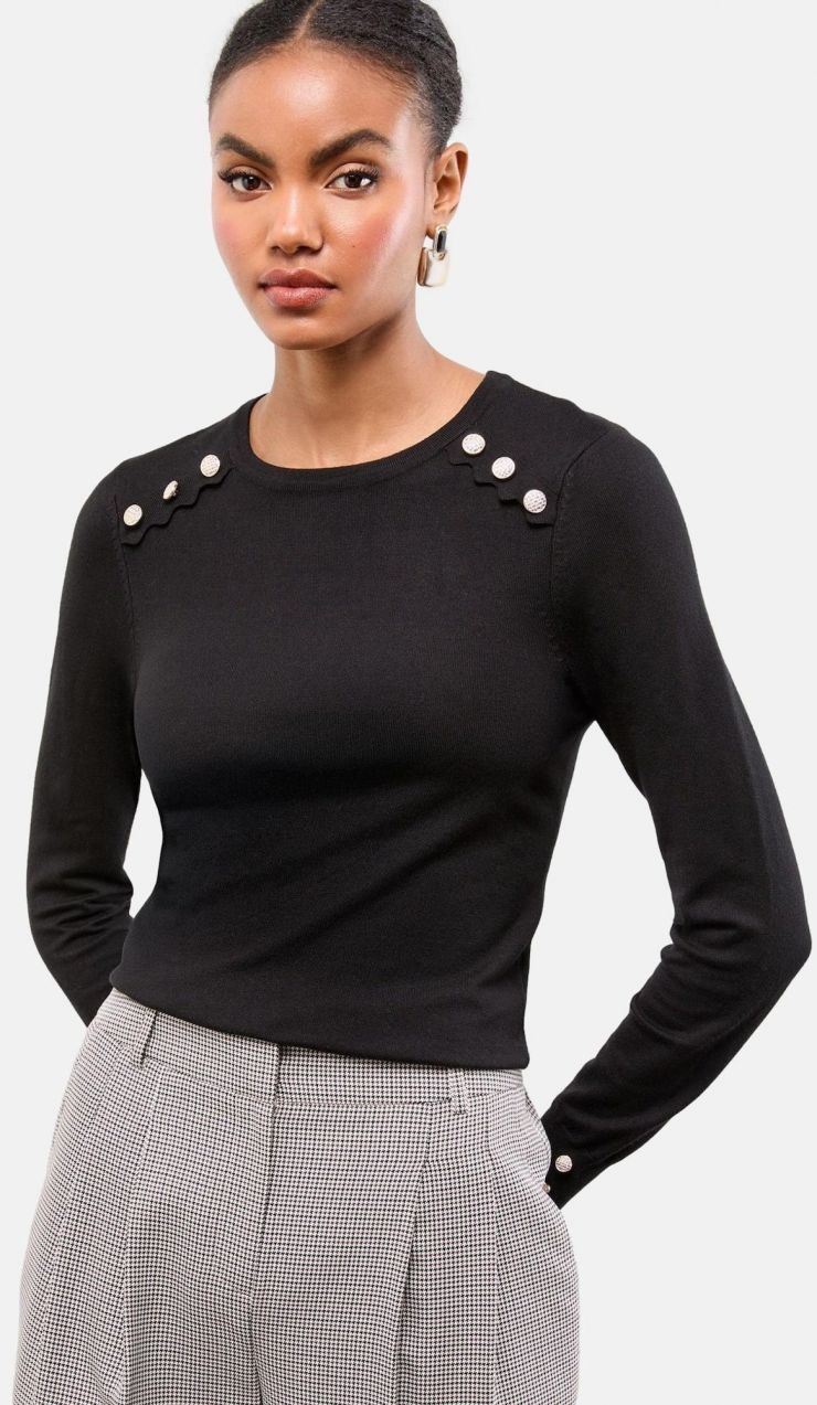 Lipsy Sveter  čierna