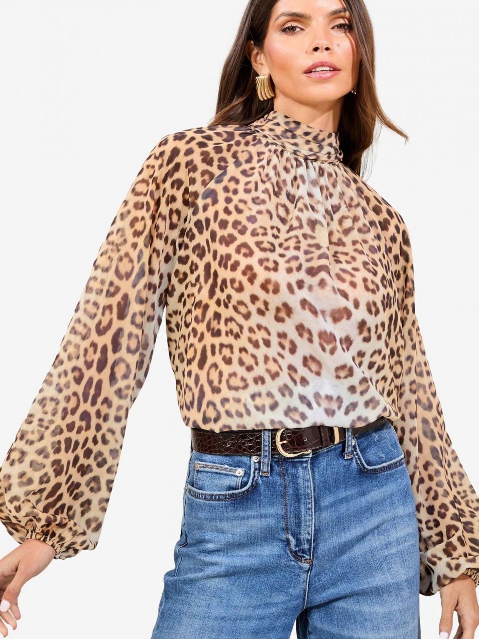 Lipsy Blúzka  hnedá / kapučíno