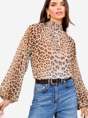 Lipsy Blúzka  hnedá / kapučíno