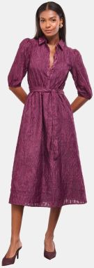 Lipsy Košeľové šaty  farba lesného ovocia