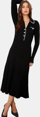 Lipsy Šaty  čierna / biela