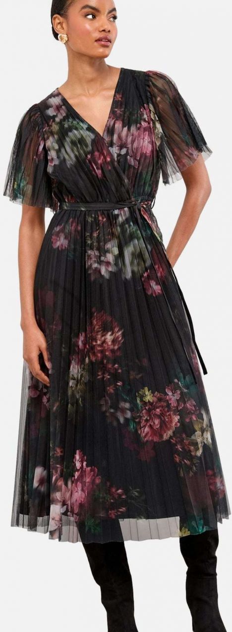 Lipsy Šaty  zelená / ružová / čierna