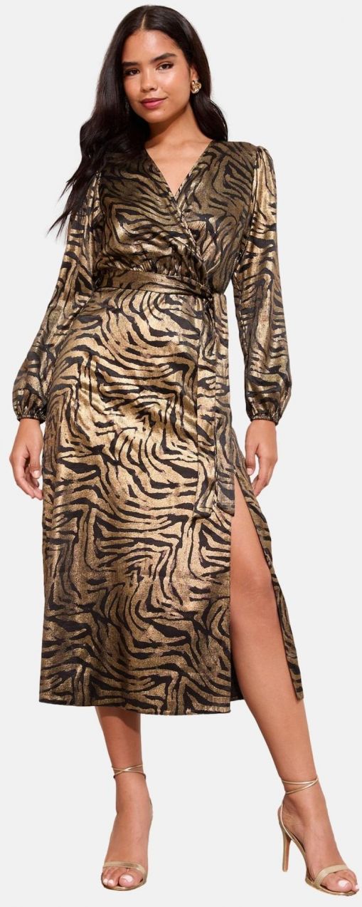 Friends Like These Šaty  zlatá / čierna