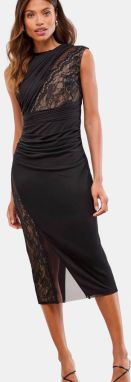 Lipsy Kokteilové šaty  čierna