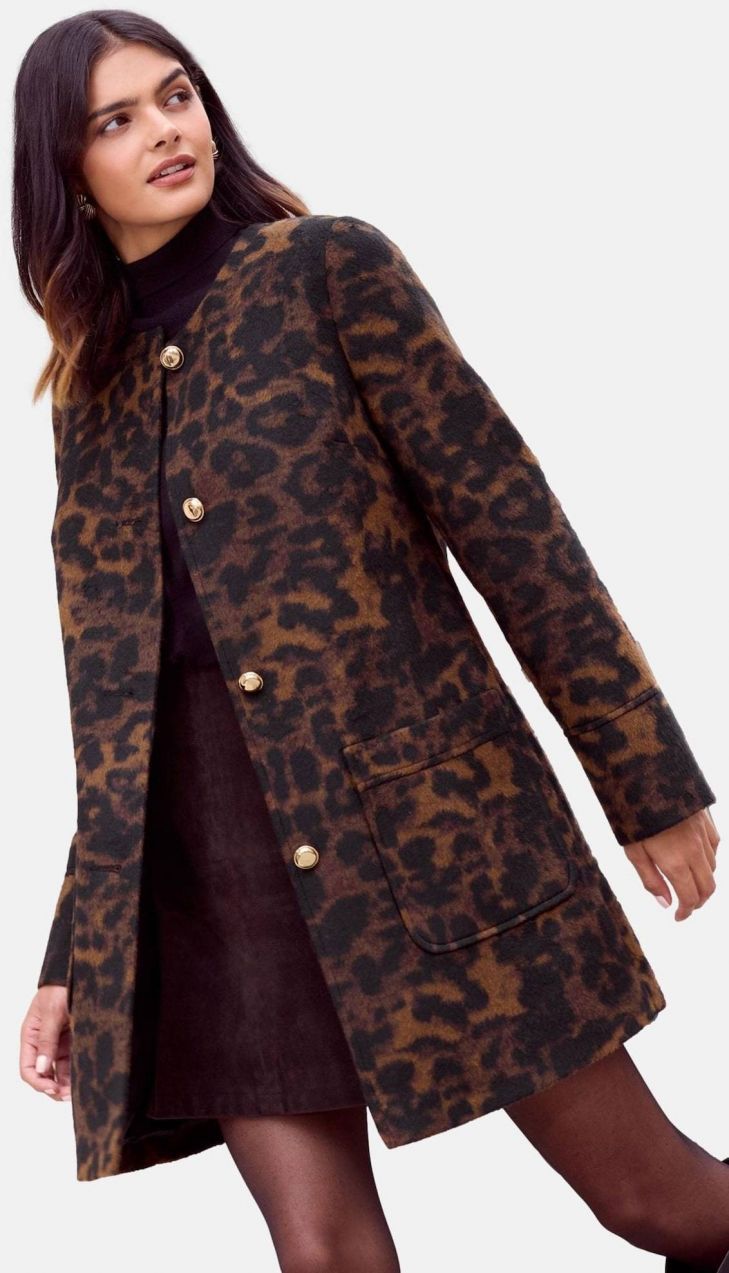 Friends Like These Prechodný kabát  hnedá / tmavohnedá