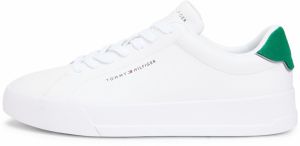 TOMMY HILFIGER Nízke tenisky 'Court Ess'  zelená / biela