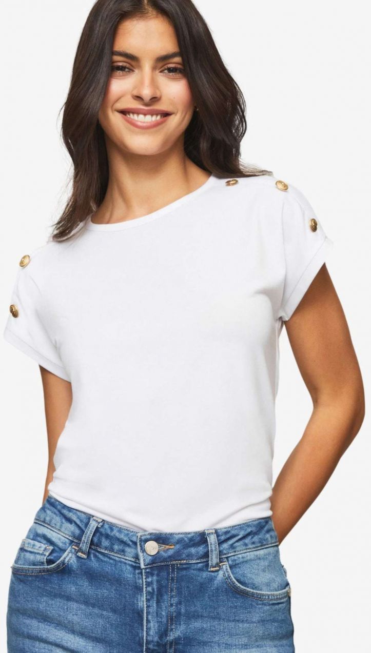 Lipsy Tričko  biela