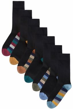Next Ponožky  modrá / hnedá / sivá / čierna