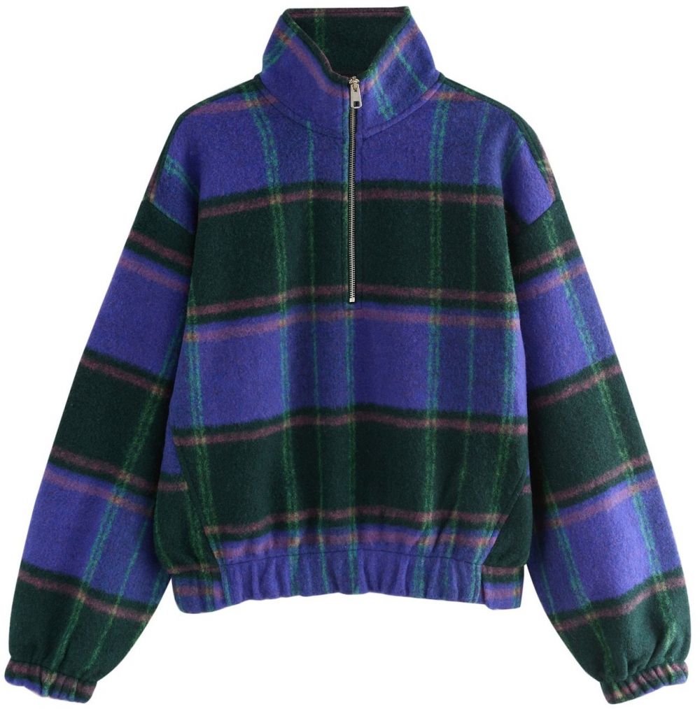 Next Sveter  modrá / tmavozelená / červená