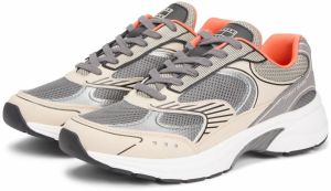 Tommy Jeans Nízke tenisky 'ARCHIVE'  béžová / tmavosivá / neónovo oranžová