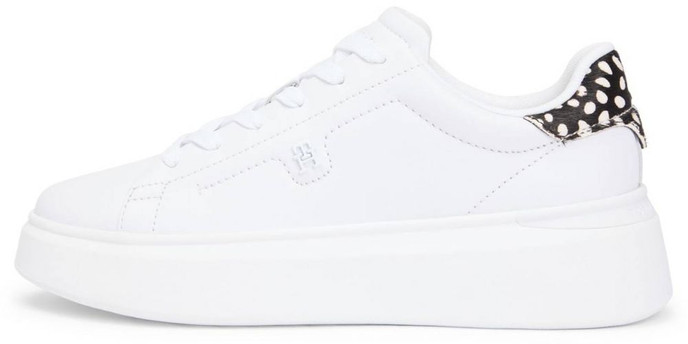 TOMMY HILFIGER Nízke tenisky  čierna / biela / šedobiela