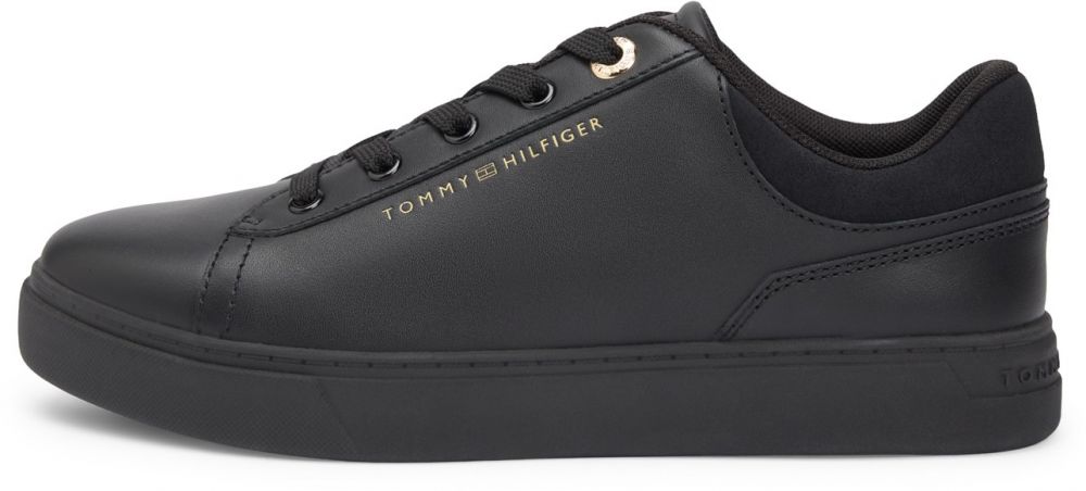 TOMMY HILFIGER Nízke tenisky  zlatá / čierna