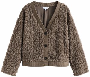 Next Flisová bunda  čokoládová