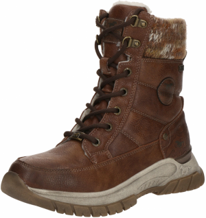 MUSTANG Šnurovacie členkové čižmy  hnedá