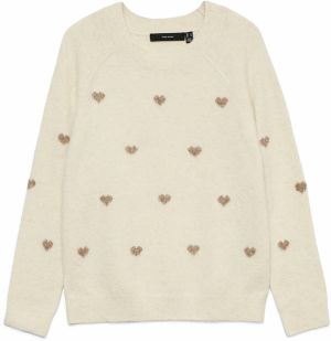 VERO MODA Sveter 'VMDOFFY'  béžová / krémová