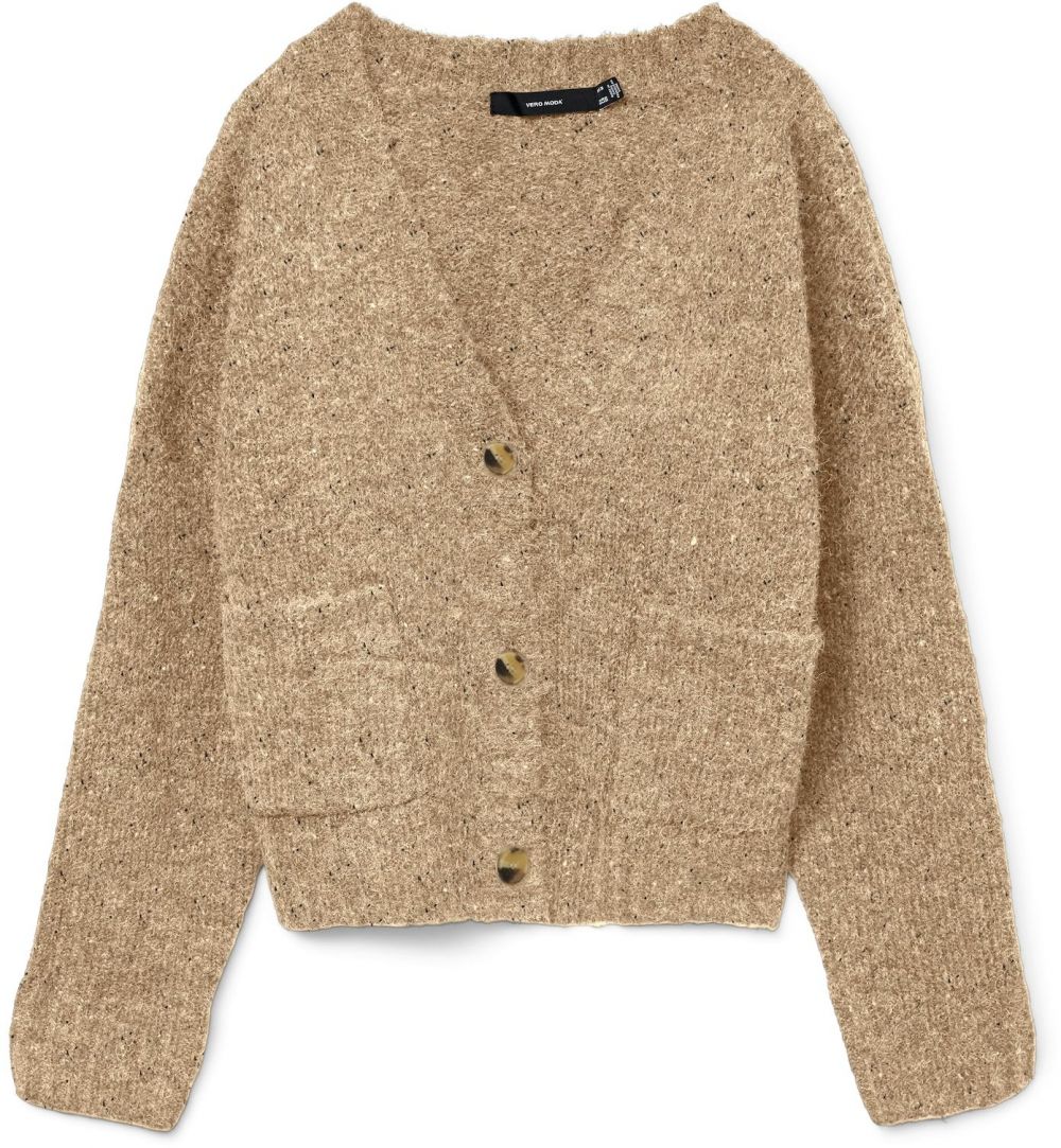 VERO MODA Kardigán  hnedá / kapučíno