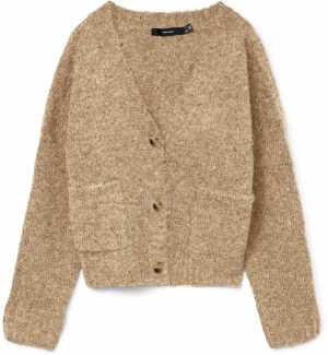 VERO MODA Kardigán  hnedá / kapučíno