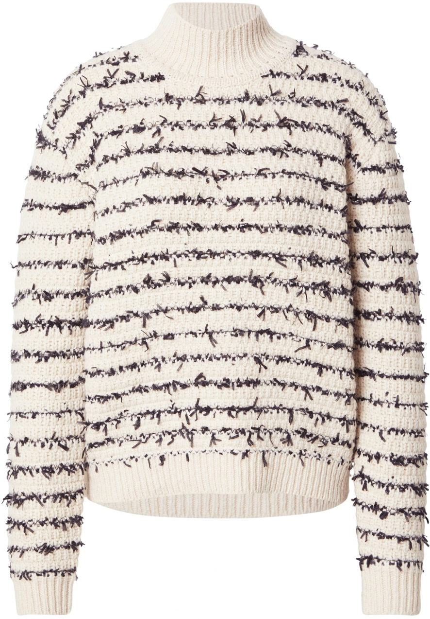 Fabienne Chapot Sveter 'Zilla'  čierna / biela ako vlna