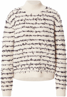 Fabienne Chapot Sveter 'Zilla'  čierna / biela ako vlna