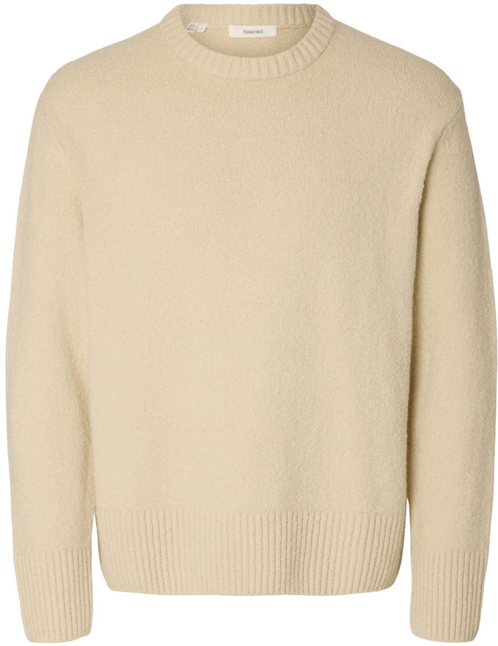 SELECTED Sveter 'SLHALEX'  piesková