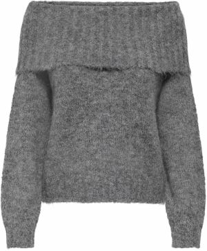 ONLY Sveter 'ONLShine'  sivá melírovaná