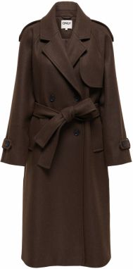 ONLY Prechodný kabát  čokoládová