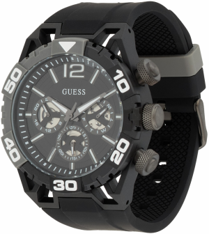 GUESS Analógové hodinky 'PERIMETER'  čierna / biela