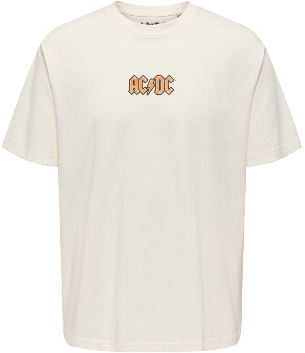 Only & Sons Tričko 'ONSACDC'  krémová / oranžová / čierna