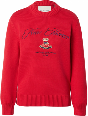 GANT Sveter  námornícka modrá / zlatá žltá / červená