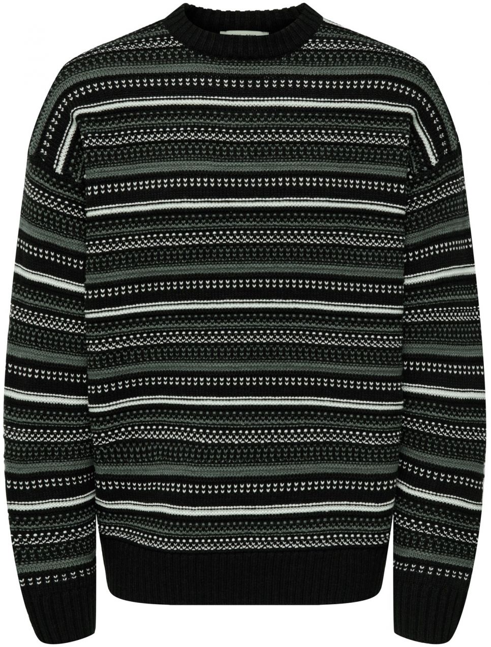 Only & Sons Sveter 'ONSROY'  sivá / čierna / biela