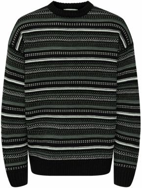 Only & Sons Sveter 'ONSROY'  sivá / čierna / biela