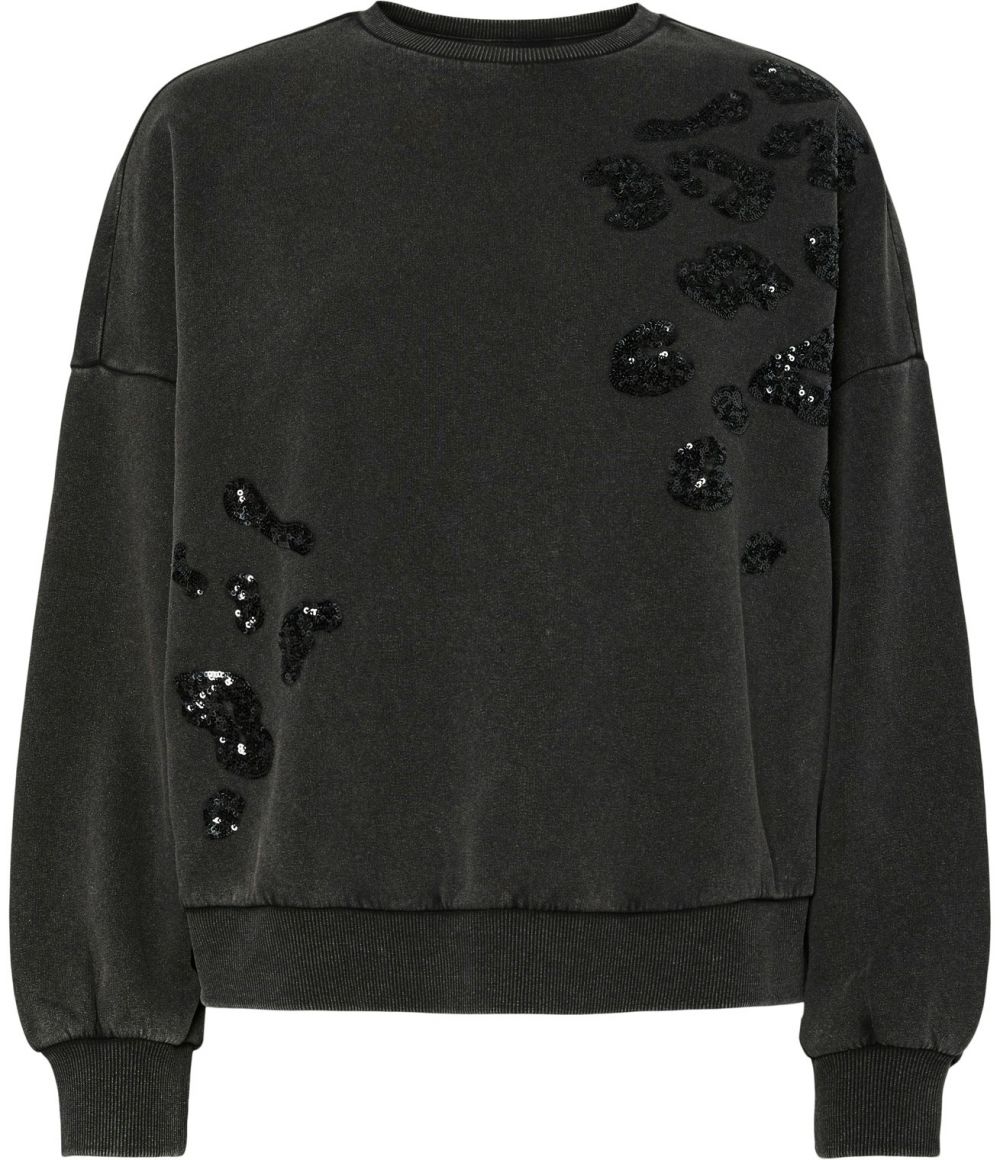 PIECES Mikina 'PCMIE'  čierna