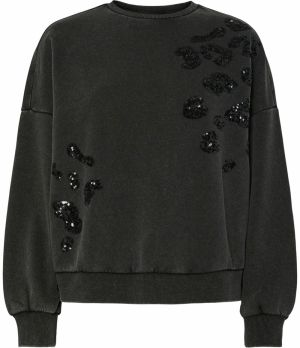 PIECES Mikina 'PCMIE'  čierna