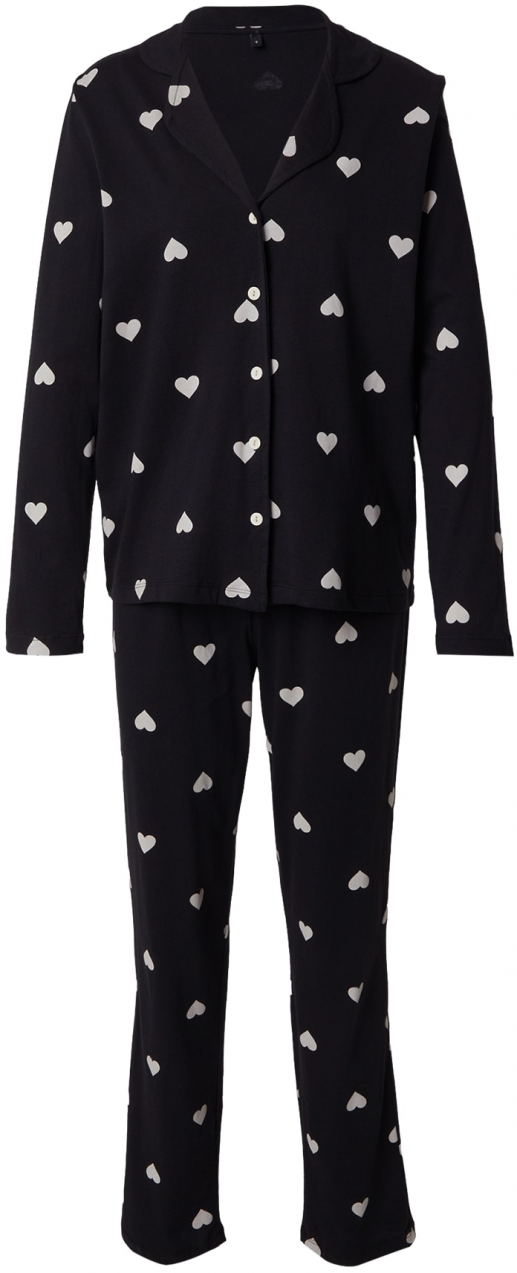 Trendyol Pyžamo  čierna / biela