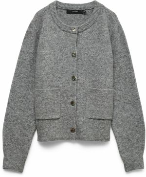 VERO MODA Kardigán 'VMNOVI'  sivá melírovaná