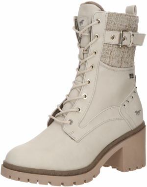 MUSTANG Šnurovacie členkové čižmy  tmelová