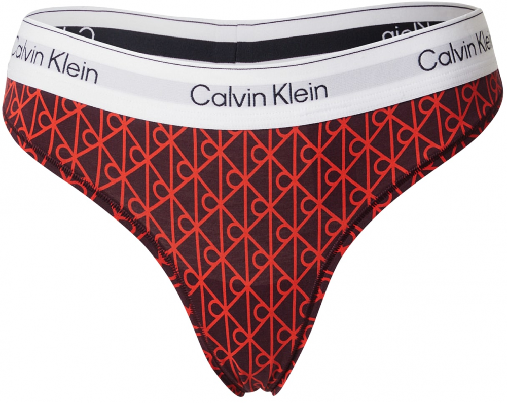 Calvin Klein Underwear Tangá  farba lesného ovocia / mandarínková / čierna / biela