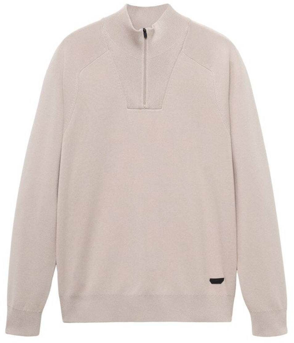 MANGO MAN Sveter 'Casperp'  svetlobéžová